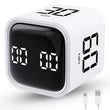 Productivity Timer Cube with Flip Control, Custom Countdown & Count-Up, Silent Vibration Desk Timer for Work, Study & Kitchen – White