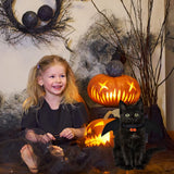 Halloween Bat Wings Costume with Pumpkin Bell for Cats and Small Dogs – Adjustable Pet Harness Outfit