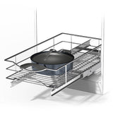 Home Zone Living Pull-Out Cabinet Organizer – Smooth Slide-Out Drawer for Space-Saving Kitchen Storage