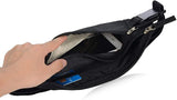 RFID Blocking Money Belt & Passport Holder – Hidden Travel Wallet for Men & Women (Black)