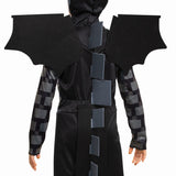 Minecraft Ender Dragon Costume for Kids – Official Licensed Jumpsuit with Wings, Tail & Headpiece