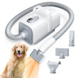 Ultra Quiet Professional Pet Dryer with Negative Ion Technology, Adjustable Wind Speeds, Smart Temperature Control, and Multiple Nozzles