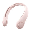 JISULIFE Bladeless Neck Fan – Hands-Free Wearable Personal Fan with 5 Speeds & Long Battery (Pink)