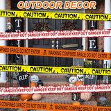 Halloween Fright Tape Bundle – 3 Rolls “Keep Out”, “Caution”, “Warning” Scary Party Decoration Set
