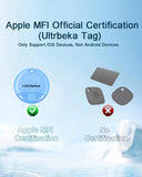 Ultrbeka Apple Find My Compatible Bluetooth Tracker Tags, MFi Certified Smart Item Locator with Sound Alert & Waterproof Design – 4 Pack Multi Color