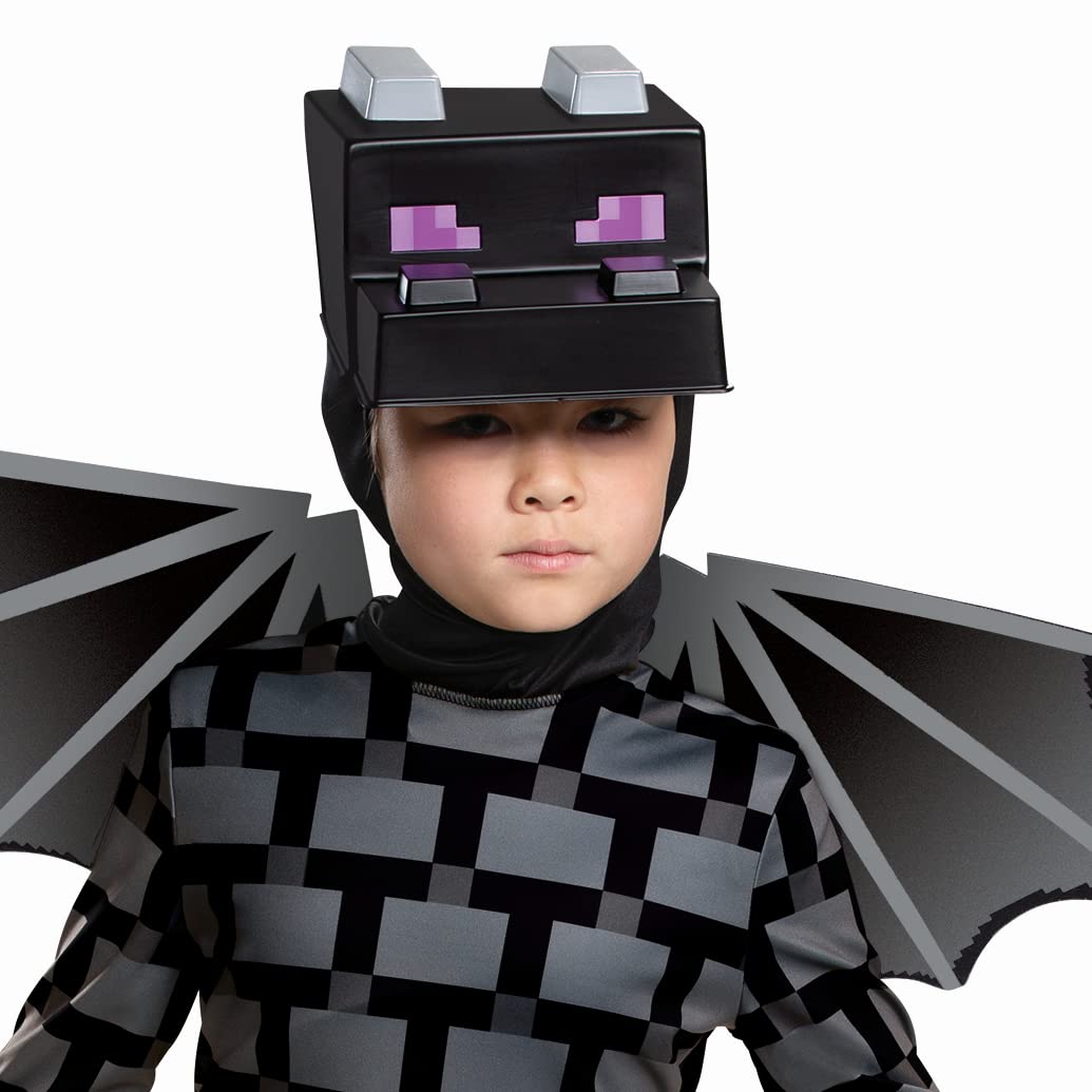 Minecraft Ender Dragon Costume for Kids – Official Licensed Jumpsuit with Wings, Tail & Headpiece