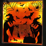 Halloween Witch Window Clings – 44 PCS Double-Sided Reusable Stickers for Glass Doors & Windows
