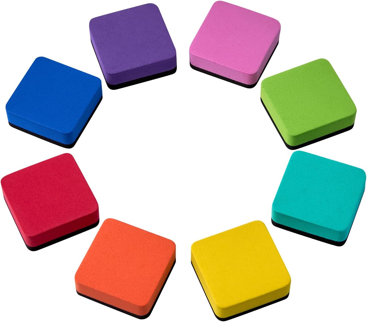 24-Pack Magnetic Square Dry Erase Erasers