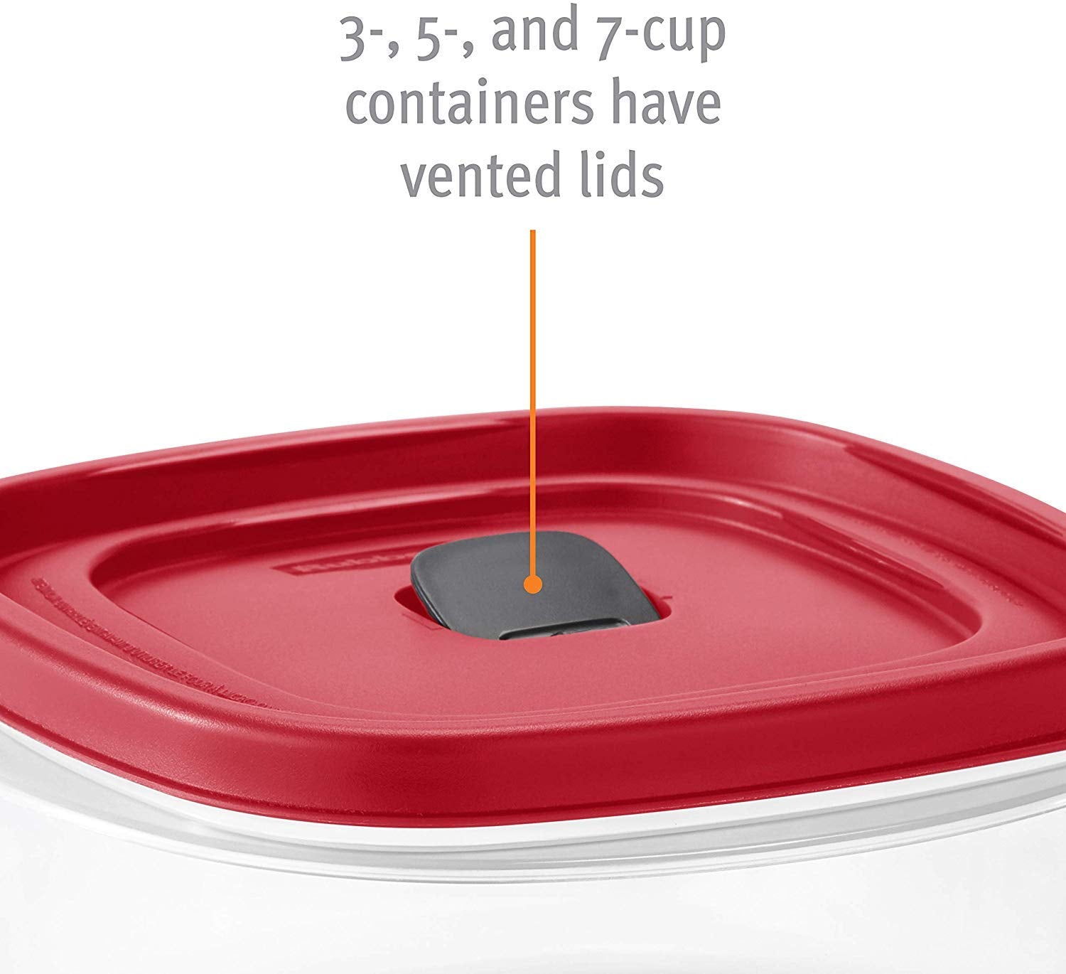 5-Cup Food Storage Containers – 3-Pack BPA-Free Meal Prep Containers with Easy Find Lids (Red)