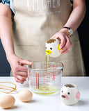 Ceramic Chicken Egg Separator – Fun Yolk & White Separator Tool