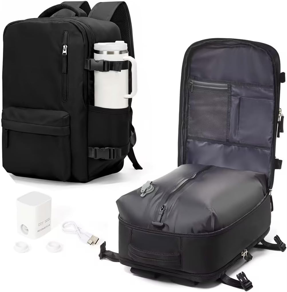 Travel Backpack Women,Carry On Backpack Flight Approved 18x14x8 inches Bag Spirit Airlines Personal ltem,College Sports Hiking Rucksack Waterproof Outdoor Casual Daypack Laptop Blackpack,Peacock Blue
