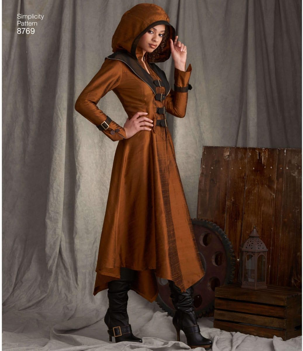Simplicity 8769 Women’s Medieval Cosplay Coat Sewing Pattern – DIY Fantasy Queen of the North Costume