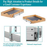 Pull-Out Wooden Cabinet Organizer Shelf – Smooth Slide Drawer System for Kitchen, Pantry & Bathroom (White)