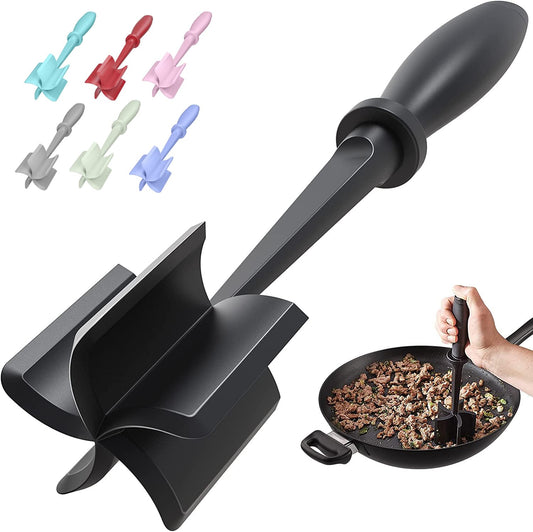 5-Blade Meat Chopper & Masher Tool for Ground Meat, Vegetables & Mixing
