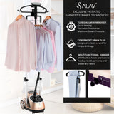 Professional Standing Garment Steamer 1500W with 1.8L Tank, Dual Bar Support and Rolling Wheels System
