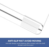 HBLIFE Clear Shelf Dividers (6-Pack) – Acrylic Closet & Purse Organizer for Shelves, Wardrobes & Pantries