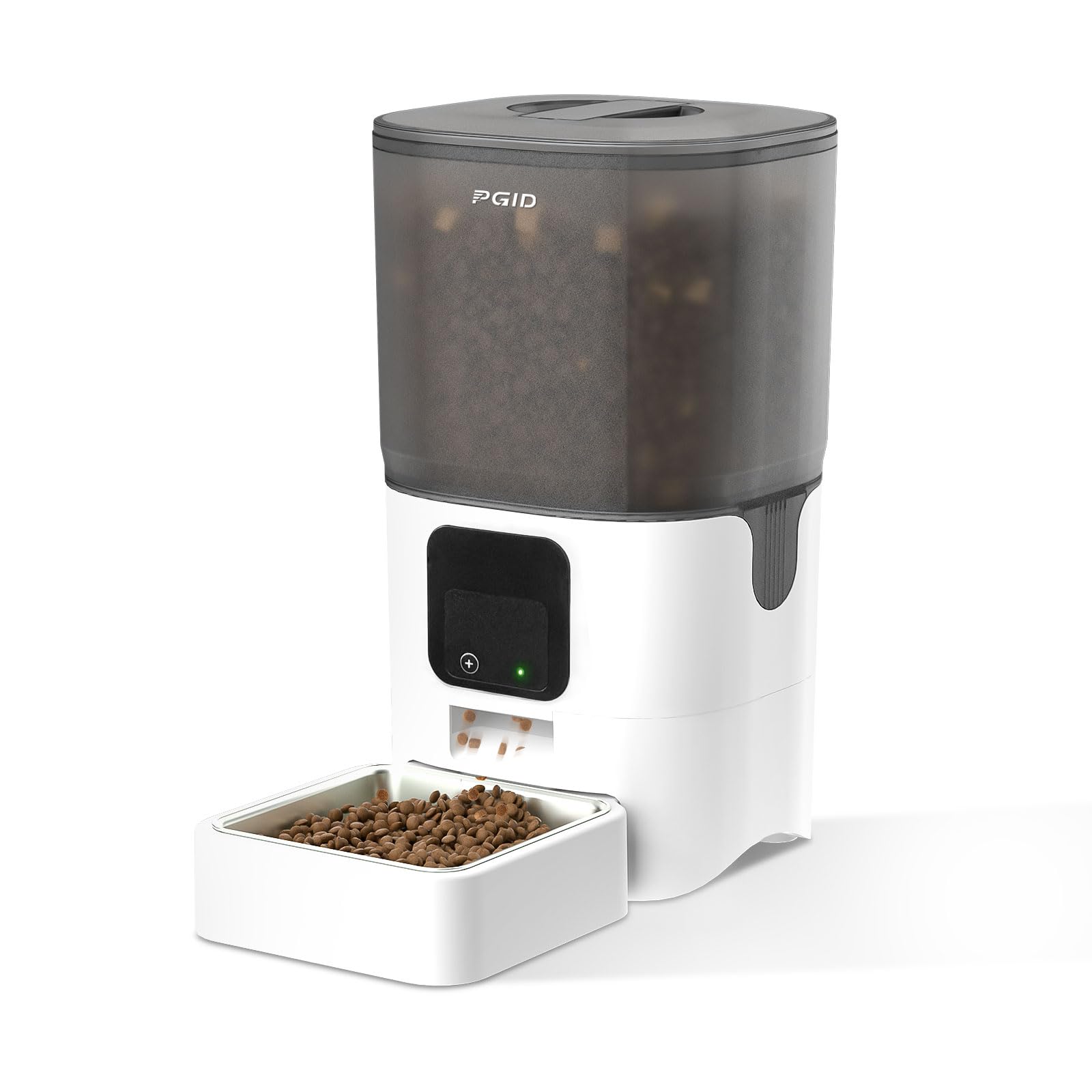 Smart Automatic Pet Feeder with 1080P HD Camera, 6L Transparent Food Tank, WiFi App Control, Motion Detection, and Two-Way Audio