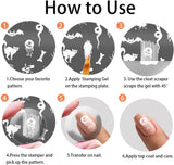 Halloween Nail Stamping Plates Set – 5Pcs Stainless Steel Templates with Ghost, Pumpkin, Skull & Spider Web Designs