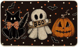 Artoid Mode Halloween Doormat – Non-Slip Rubber Welcome Mat for Entryway & Porch (17x29", Black)
