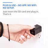 Hidden Wall Outlet Spy Camera with 1080P HD Recording, Motion Detection, 110° Wide Angle View and Continuous Power Monitoring