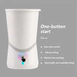 Automatic Pet Paw Cleaner Cup with Gentle Silicone Bristles – Rechargeable Portable Dog & Cat Paw Washer for Mud, Dirt & Outdoor Cleaning