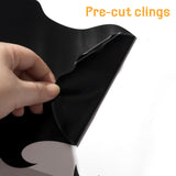 Halloween Window Clings – Extra Large Double-Sided Black Witch & Cat Stickers for Glass & Mirrors