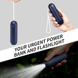 Portable Handheld Mini Fan with Power Bank & Flashlight – Foldable Pocket Fan for Travel, Outdoor & Summer Cooling