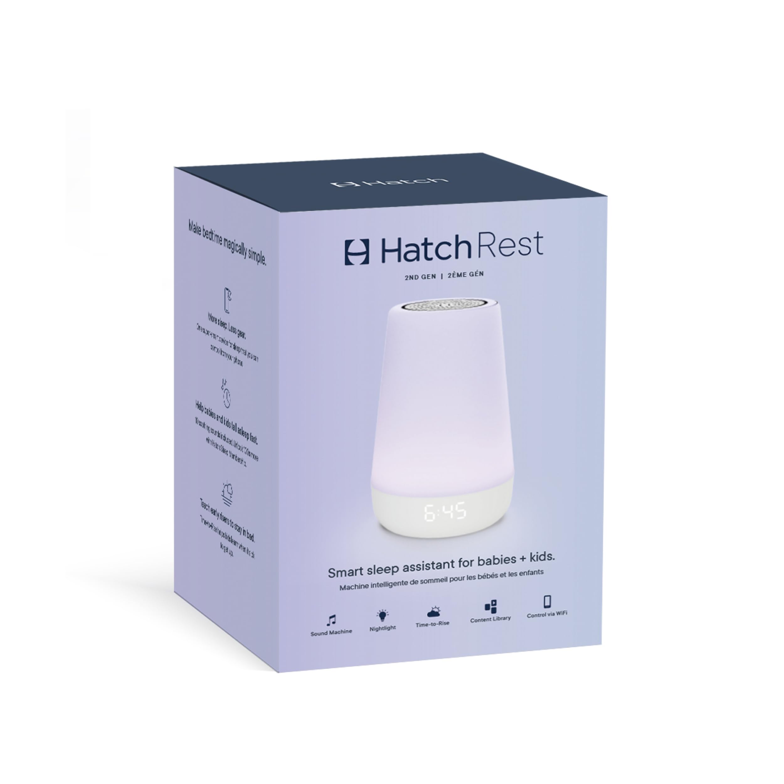 Hatch Rest 2nd Gen Smart Baby Sound Machine & Night Light – WiFi Sleep Trainer with App Control for Nursery