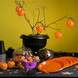 3-Pack Halloween Candy Bowls with Holders – Orange, Purple & Black Trick or Treat Set