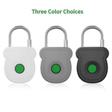 Ultra-Fast Fingerprint Cable Padlock, USB Rechargeable Biometric Security Lock for Gym Locker, Luggage & Outdoor Gear