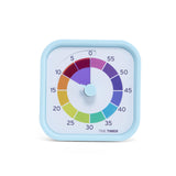 Time Timer MOD Home Edition Rainbow Wheel Visual Timer, 60-Minute Silent Countdown with 5-Minute Color Segments for Kids, Students & Home Focus
