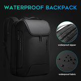 BANGE Anti-Theft Business Laptop Backpack – Waterproof Travel Backpack with USB 3.0 Fast Charging, Fits 17.3” Notebooks (Black)