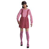 Squid Game Season 2 Red Light Green Light Doll Costume for Adults – Official Deluxe Dress, Wig & Socks Set