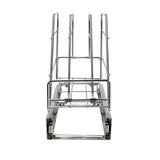 Household Essentials Glidez 3-Slot Pull-Out Cookware Organizer – Chrome Slide-Out Rack for Pots & Bakeware