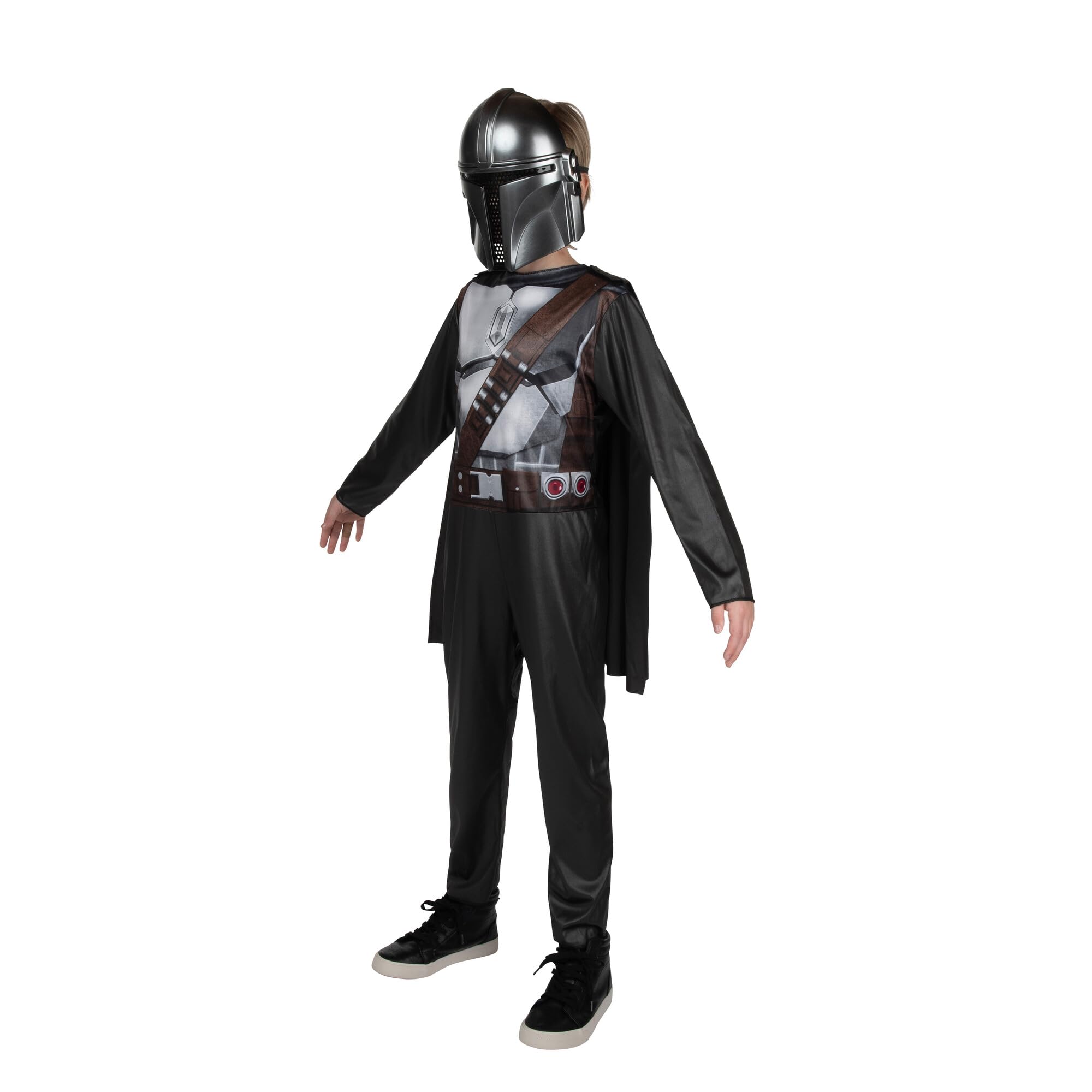 Kids The Mandalorian Costume – Official Star Wars Beskar Armor Outfit with Cape & Mask