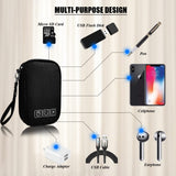 Portable Electronics Organizer Travel Case – Cable & Gadget Storage Bag for Chargers, USB Cords, Hard Drives & Tech Accessories