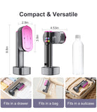 Digital Touch 2-in-1 Handheld Garment Steamer Iron 1200W with Rotating Head and Multi Fabric Modes
