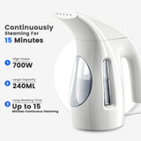 Hilife Handheld Garment Steamer 700W Portable Travel Wrinkle Remover with Extended Cord and Large Tank