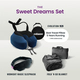 Memory Foam Travel Neck Pillow – Ergonomic Airplane & Car Head Support Pillow with Washable Cover