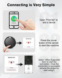 Hauibela Smart Bluetooth Tracker Tags 4 Pack, Apple Find My Compatible Item Locator with Sound Alert & Waterproof Protection – Black