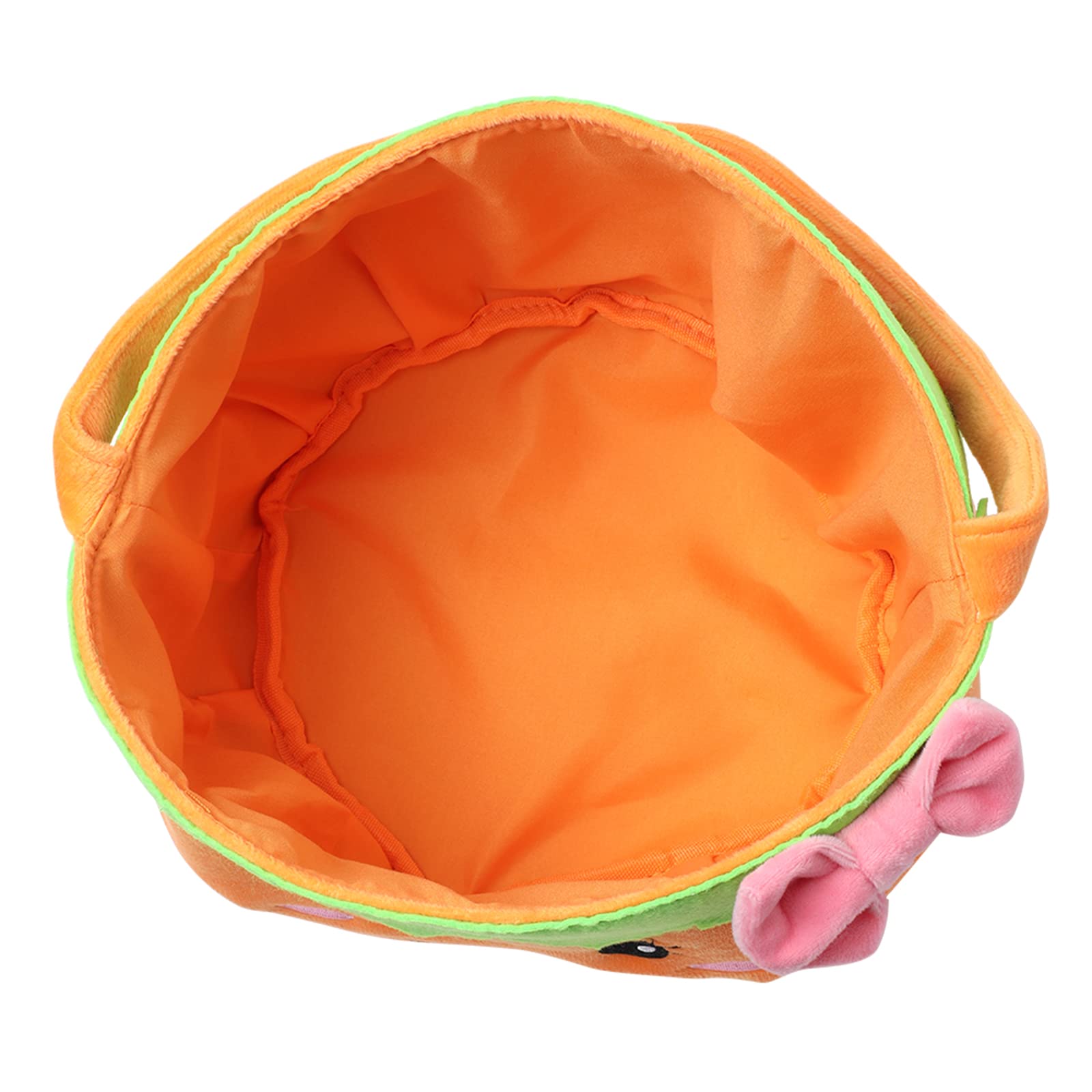 Plush Pumpkin Halloween Trick or Treat Bucket – Soft Reusable Candy Bag for Kids & Toddlers