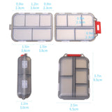 Portable Travel Pill Organizer with 10 Compartments – Compact Weekly Medication Storage Case for Purse, Backpack & Travel