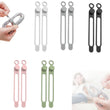 Reusable Silicone Cable Organizer Ties – Elastic Button-Style Cord Management for Home & Office (10-Pack, Multi-Color)
