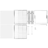 2-Tier Heavy-Duty Pull-Out Cabinet Organizer – Steel Slide-Out Pantry Shelves with Smooth Ball-Bearing Rails (18.7” W x 21” D)