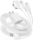 3-in-1 Apple Watch & iPhone Fast Charging Cable – Magnetic USB-C Travel Charger with 20W Adapter