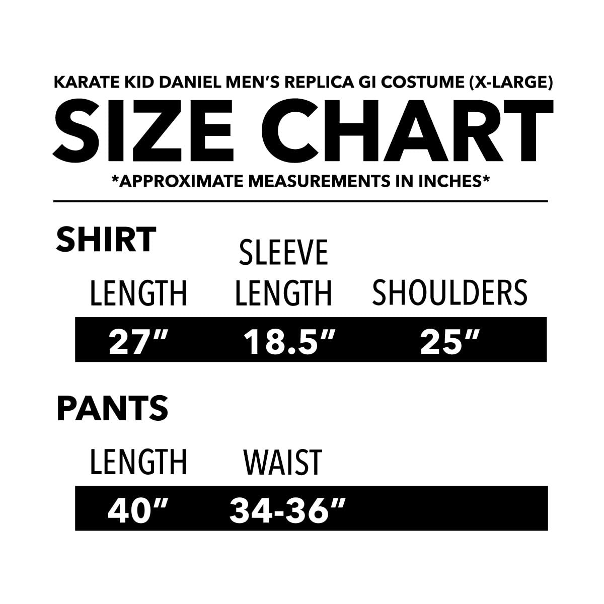 Karate Kid The DELUXE Daniel Mens Replica Gi Costume (X-Large)