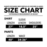 Karate Kid The DELUXE Daniel Mens Replica Gi Costume (X-Large)