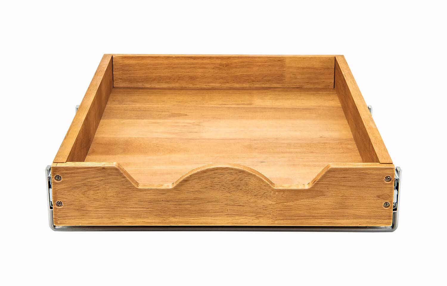 DINDON Compact Oak Wood Pull-Out Cabinet Shelf – Single-Tier Slide-Out Drawer for Narrow Kitchen Cabinets (1 Tier)