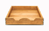 DINDON Compact Oak Wood Pull-Out Cabinet Shelf – Single-Tier Slide-Out Drawer for Narrow Kitchen Cabinets (1 Tier)