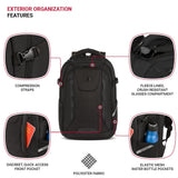 SwissGear Travel Tech Pro Laptop Backpack ScanSmart TSA-Friendly with Organizer Pockets for 16 Inch Laptop